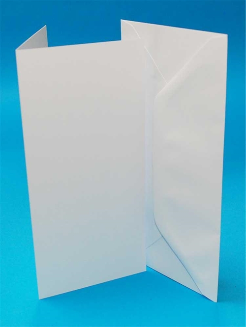  Kort og kuverter hvid 98x210cm Passer til slimcard